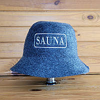 Шапка для сауни G "Панама SAUNA" сіра геотекстиль
