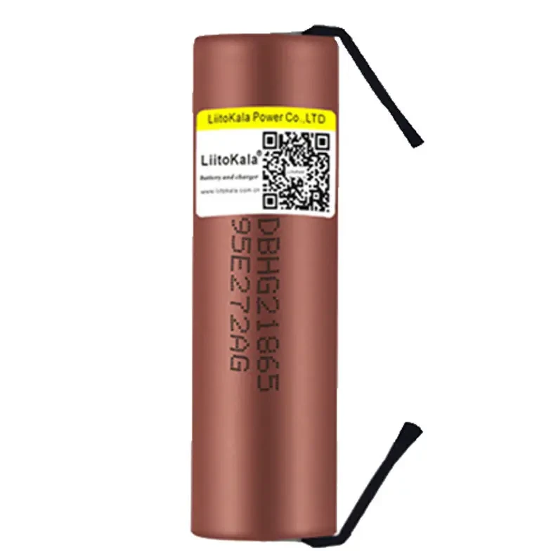 Акумулятор високострумовий 18650, LiitoKala HG2-N, 3000mah, з контактами під паяння, фото 1