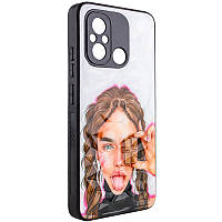 TPU+PC чехол Prisma Ladies для Xiaomi Redmi 12C / Poco C55, Chocolate