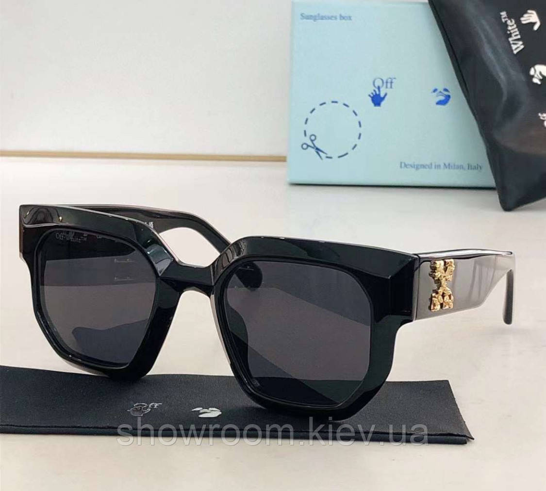Чоловічі сонцезахисні окуляри OFF WHITE OERJ014 black Lux