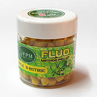 Soft Method Pellet Fluo FPM 8мм 50г в банці Pineapple N-Butyric Aнанас