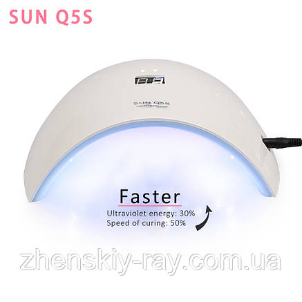 LED + УФ Лампа для манікюру/педикюру SUN Q5, 24 W, фото 3