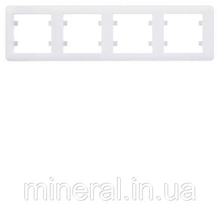 Рамка 4Х горизонтальна Lumina-2, біла, Hager, (WL5240), фото 1