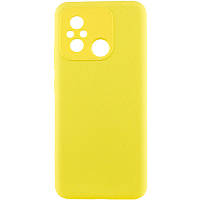 Чехол Silicone Cover Lakshmi Full Camera (AAA) для Xiaomi Redmi 12C, Желтый / Yellow