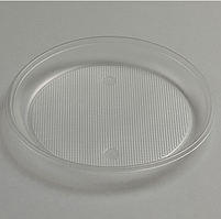 Тарілка пластикова одноразова(Ø 165 мм)(50 шт)тарілка одноразова супер прозора