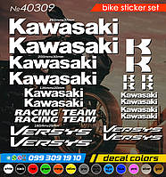 Kawasaki versys комплект наклеек, наклейки на мотоцикл, скутер, квадроцикл