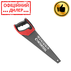 Ножівка по деревині 400 мм з тефлоновим покриттям, з гартованим зубом, потрійне заточування INTERTOOL HT-3107 stp