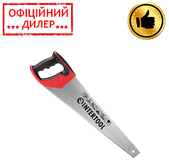 Ножівка по деревині 450 мм, з гартованим зубом, потрійне заточування, 7 зуб/дюйм INTERTOOL HT-3105 STP