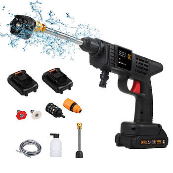 Мийка високого тиску на 2 акумулятори Cleaning Gun 8559 1000W  для автомобіля