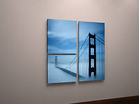 Картина додаток Золоті Ворота, Сан-Франциско, Знаменитий міст Америки 90x65 з трьох частин