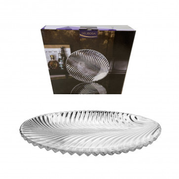 Фруктівниця скляна Helios Шел для фруктів та солодощів 242мм (DSP6102-3), фото 1