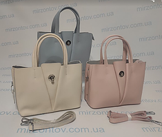 Жіноча сумка з натуральної шкіри білого, молочного, блакитного, червоного та рожевого кольору