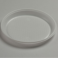 Тарелка пластиковая одноразовая Ø165 мм Эко(100 шт)Пластиковая тарелка одноразовая