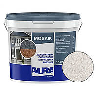 Декоративная силиконовая штукатурка "мозаика" Aura Luxpro Mosaik M10 (1мм), S106, 15кг