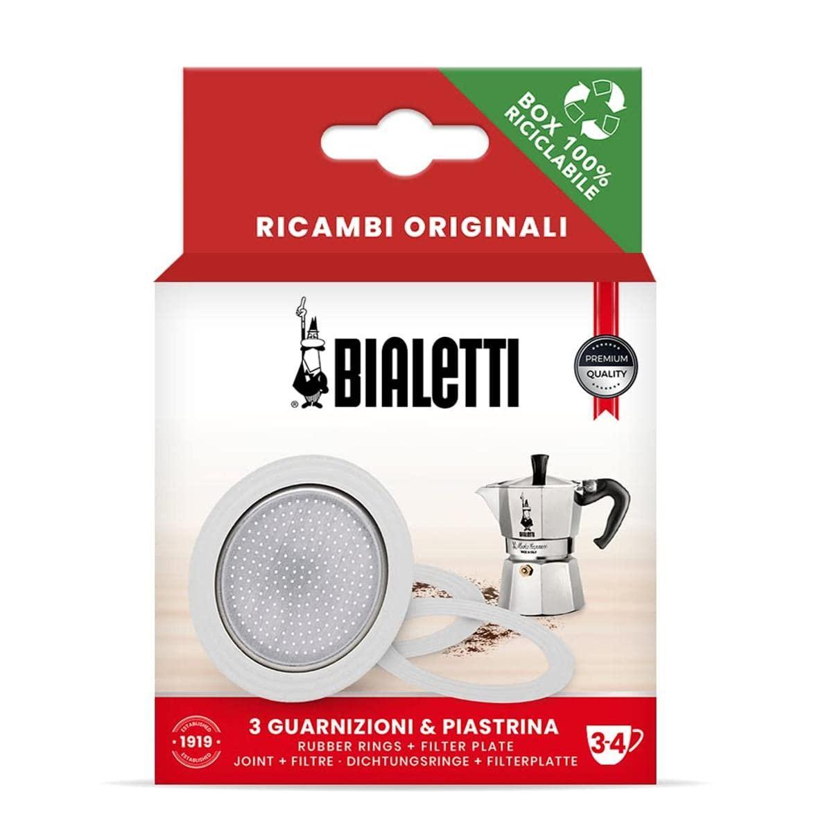 Комплект прокладок для Bialetti 3 ущільнювача + фільтр 3-4 cup Guarnizione, фото 1