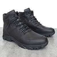 Ботинки с водоотталкивающим покрытием зимняя кожаная мужская обувь Rosso Avangard Pro Lomerflex Black