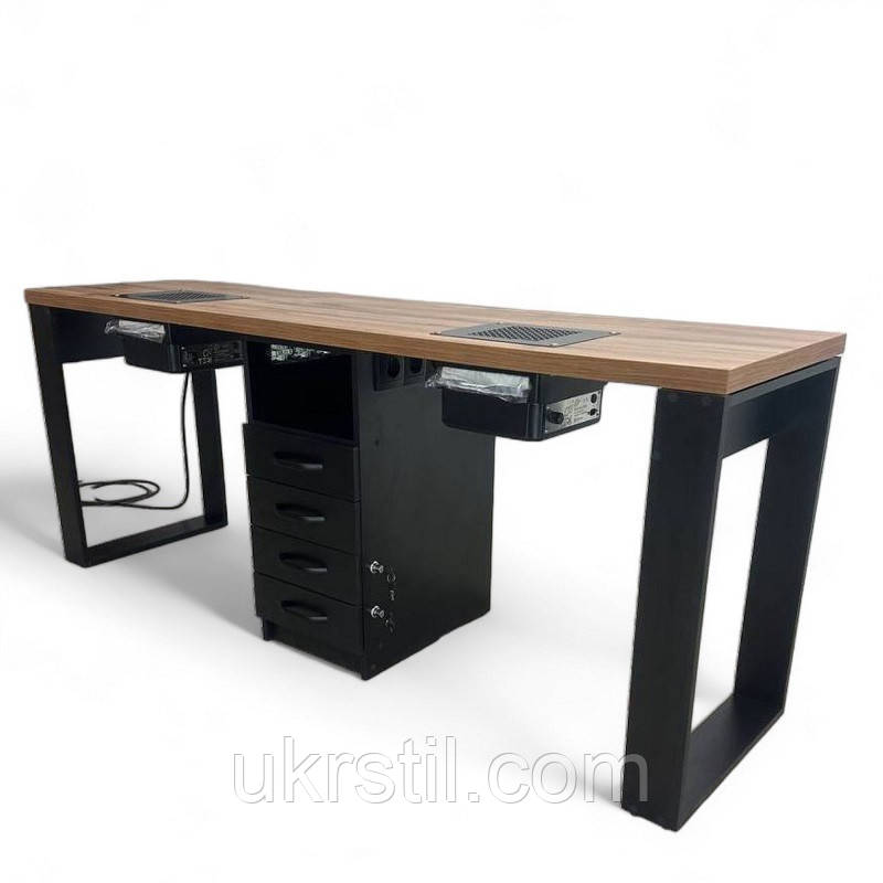 Манікюрний стіл Mark SM-500 black з витяжкою, фото 1