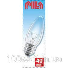 Лампа розжарювання Pila B35 E27 40W 230V свічка прозора