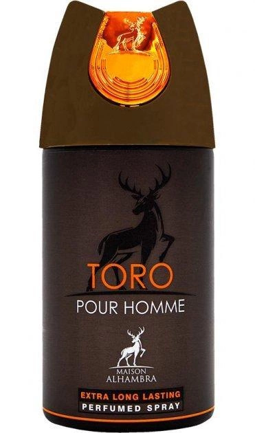 Дезодорант Alhambra Toro Pour Homme для чоловіків — deo spray 250 ml