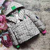 Підліткова демісезонна куртка для дівчинки "Гуччі"  (140р), фото 4