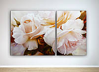 Модульна картина Квіти весняні 100х60 з 2 частин