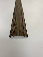 Ламінований декоративний поріг для підлоги, ширина 30 мм, довжина 900 мм. Горіх.