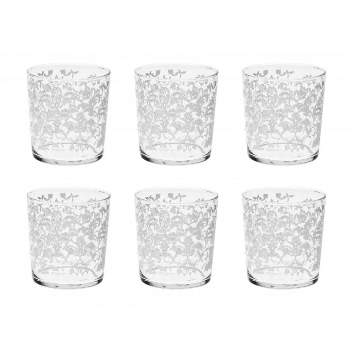 Набір із 6-ти скляних склянок із малюнком Enfasi Brandani з 6-ти склянок