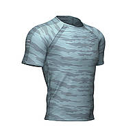 Мужская спортивная футболка Training SS Tshirt Camo Stripe М Nile Blue