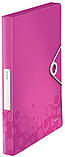 Папка-бокс на резинці LEITZ WOW на 250арк., рожевий (4629-00-23), фото 2