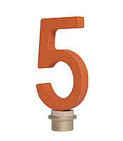 Деревянная цифра 5 для декора праздничного торта Nic NIC522965