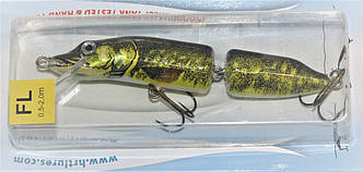 Воблер Silver Fox Pike Jointed 10cm (0.5-2м) W-JPKA-219-100-FL