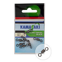 Вертлюг американка Kamasaki Rolling Swivel №4 8шт.