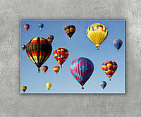 Картина Воздушные шары Каппадокия Яркие шары в небе Воздушные шары с корзинкой Красочность