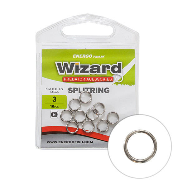 Заводне кільце Wizard Grizzly USA NICKEL №5 9мм 50кг