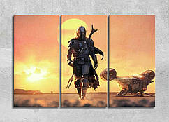 Картина модулі Фільм Зіркові війни Мандаларець Для любителів Фантастики Космічний серіал Фентезі стиль