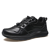 Чоловічі шкіряні кросівки HUMTTO black, розмір 42