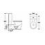 Унітаз компакт Insana Veron 62*37,5*82  злив торнадо безободковий сидіння дюропласт з мікроліфтом білий, фото 9