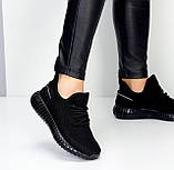Жіночі чорні кросівки сітка спортивні текстильні літні легкі Viki 36 37 38 41, фото 7
