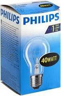 Лампа накаливания Philips А55 40 Вт Е27 220v прозрачная