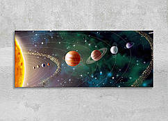 Картина Парад планет Космічне сяйво Сонячна система Зіркове небо Сонце та Планети Орбіти Галактика