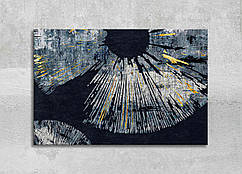 Картина Мінімалізм Золоте Око на Чорному тлі Абстракція Сучасний декор на стіну Для Офісу Вітальня Арт