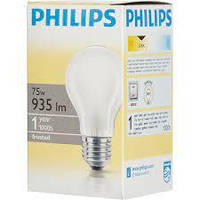 Лампа накаливания Philips А55 75 Вт Е27 220v матовая