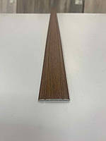 Ламінований декоративний поріг для підлоги, ширина 30 мм, довжина 900 мм. Горіх лісовий