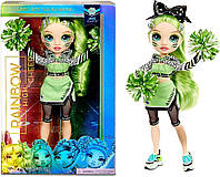 Кукла Rainbow High Cheer Jade Hunter Cheerleader Рейнбоу Хай Джейд Хантер Черлидер Зеленая радуга Оригинал