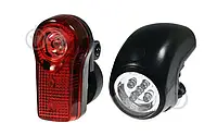 Светодиодный фонарик GOODBIKE красный свет + белый 5+3 LED TWINS 2 шт. 92306-IS 0201 Топ !
