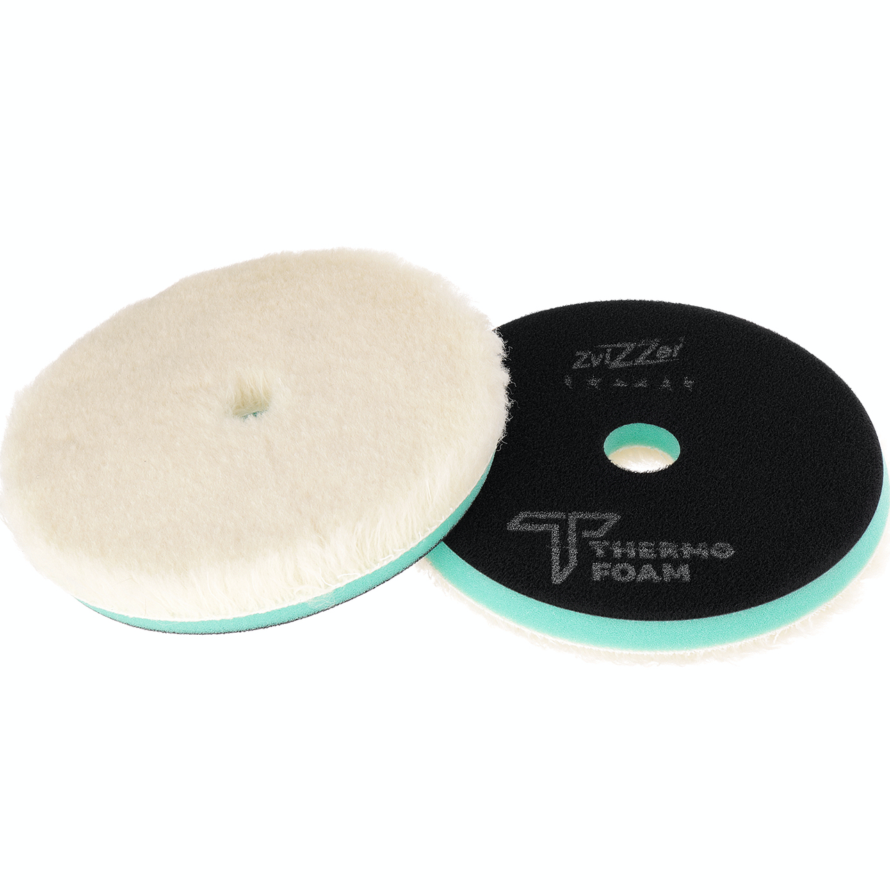 Полировальный круг с ворсом (ротор) ZviZZer Thermo Wool Pad, Ø 160 х 30 х 150 мм Зеленый (Жесткая основа), фото 1