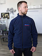 Флісова кофта Synevyr 260 з вашим Логотипом Темно синя, фото 2