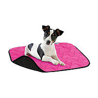 Подстилка для собак AV, размер M, 80*55 см, розовато-черная