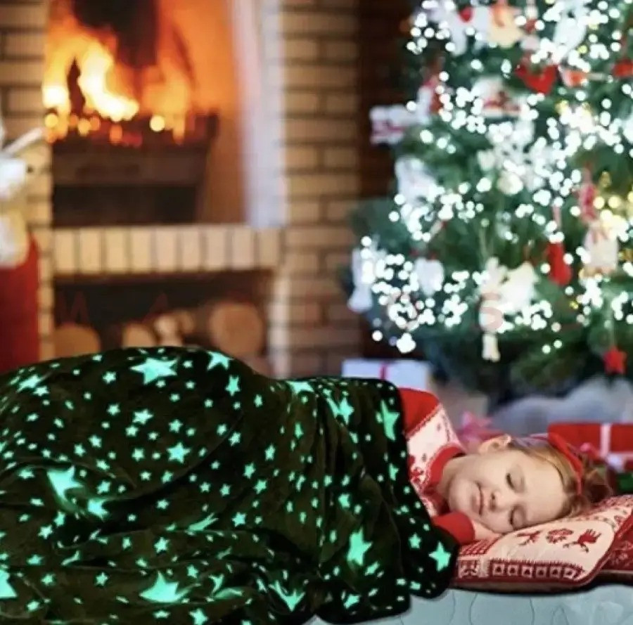 Плед-покривало Supretto, що світиться в темряві 180х200 см (8804), фото 1