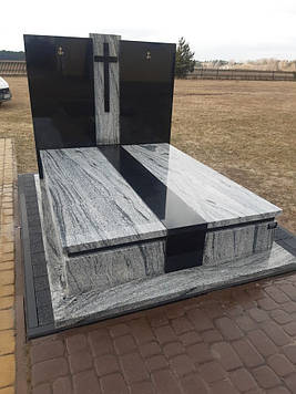 Подвійний європейський пам’ятник з італійського каменю 2000*2200